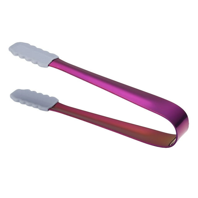 1PC Compact Serving Tongs Small Food Creative Silicone Clip Stainless Steel Handle And Hand Shaped Designed Silicone Tongs Creative Kitchen Gadgets For Sweets Ice Cube Spices Sugar Barbecue