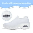 thumbnail image 2 of Cyiecw Women's Walking Shoes Lightweight Slip on Sock Sneakers Comfortable Mesh Air Cushion Platform Loafers, 2 of 7