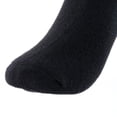 thumbnail image 2 of Lian LifeStyle Women's 1 Pair Perfect Fit, Cozy, Cute, And Comfortable Wool Crew Socks With Wide Range Colors HR1802 Size 6-9 (Black), 2 of 4
