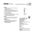 thumbnail image 2 of Kohler K-14660M-4-CP Widespread Bathroom Sink Faucet - Polished Chrome, 2 of 2