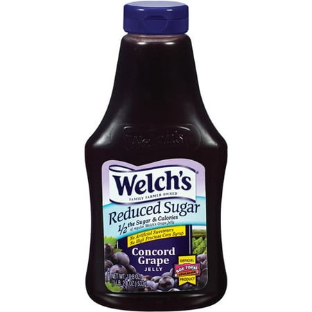 Welchs Reduced Sugar Concord Grape Jelly, 18.8 oz
