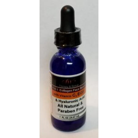 Southwest Therapy Collagen Face Serum with Vitamin C & Hyaluronic Acid All Natural & Paraben