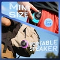 thumbnail image 3 of Mini altavoz con diafragma de graves, altavoz de 5 W con imán interno, 7 horas de autonomía, emparejamiento estéreo TWS, luz RGB y ranura para tarjeta TF, 3 of 6