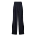 thumbnail image 6 of Tawop Ladies Pants Work Slacks for Women Women's Slacks Pants for Women Trendy Pockets Business Casual Pants Strechy Straight Female Office Elastic Waist Dress Pants Pull on Trousers, 6 of 6