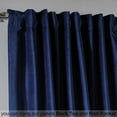 thumbnail image 5 of 3S Brother's Extra Long Solid Luxury Matte Velvet Soft Curtain Admiral-Berry Single Panel Hanging Back Tap & Rod Pocket Home Décor 5-25 Feet Custom Made Curtains -Made in Turkey Each(52"x216"), 5 of 7