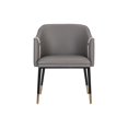 thumbnail image 3 of Sunpan Carter 19" Modern Faux Leather Dining Armchair in Stone, 3 of 8