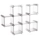 thumbnail image 3 of 6 unids/set ropa interior sujetador calcetines almacenamiento caja de plástico organizador caja escritorio cajón divisor café, 3 of 8