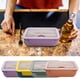 thumbnail image 1 of Caja Bento Fiambrera Bento de 4 compartimentos a prueba de fugas con utensilios, apta para microondas y lavavajillas, de plástico para niños (verde claro, 1 pieza) Rkxzt, 1 of 7
