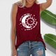 thumbnail image 3 of Gibobby Blusa sin mangas con estampado suelta a la para mujer(Rojo,XG), 3 of 4