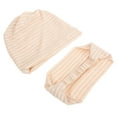 thumbnail image 4 of Shisuyan 2 Pcs Striped Pattern Chemo Headwear Cotton Assorted Color Simple Design Women, 4 of 8