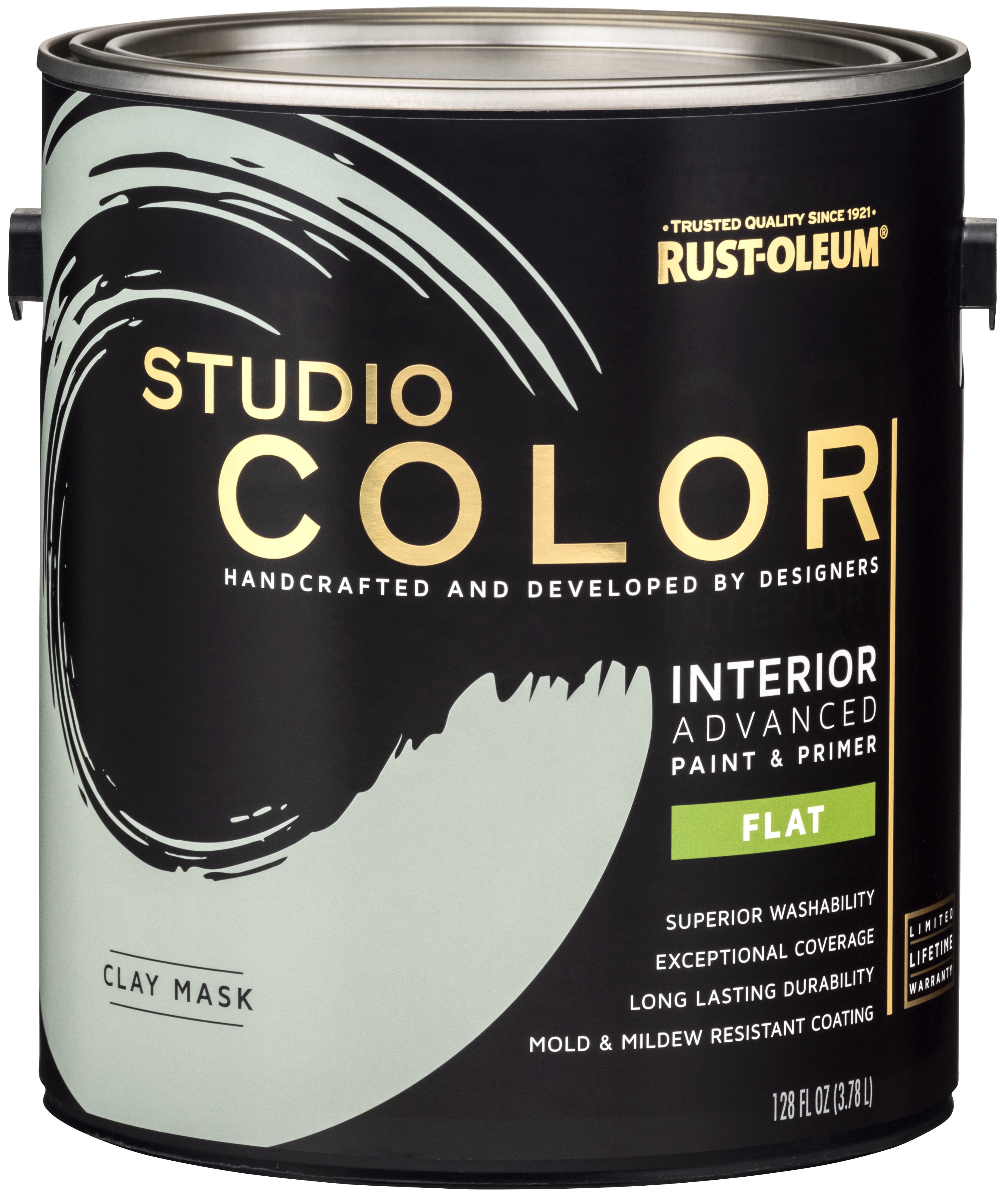 Clay Mask, Rust-Oleum Studio Color Interior Paint + Primer, Flat Finish, Gallon