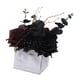 thumbnail image 1 of Flores artificiales de Halloween Rosas artificiales en caja de madera Flores artificiales en caja Rojo oscuro, 1 of 9