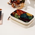 thumbnail image 7 of Tropical Plants Decorative Velvet Jewelry Box with Removable Compartment - Portable Necklace Organizer - Great Gift!, 7 of 7