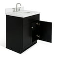 thumbnail image 5 of Ariel Hamlet 31 In. Oval Sink Vanity With White Quartz Countertop In Black, 5 of 9