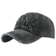 thumbnail image 7 of XIAOCHA Distressed‑Patch Baseball Cap for Mens Outdoor Trucker Hat,Black, 7 of 7
