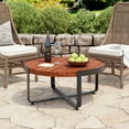thumbnail image 2 of Homy Casa Outdoor Table, Elegant Patio & Garden Centerpiece for Relaxation & Gatherings, Brown, 2 of 7