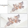 thumbnail image 7 of Meidiya 5 Pcs/Set Crystal Butterfly Flower Vintage Hair Barrettes Peacock Rhinestones French Hair Clip Bridal Wedding Formal Event Jewelry Accessory for Women Girls, 7 of 7