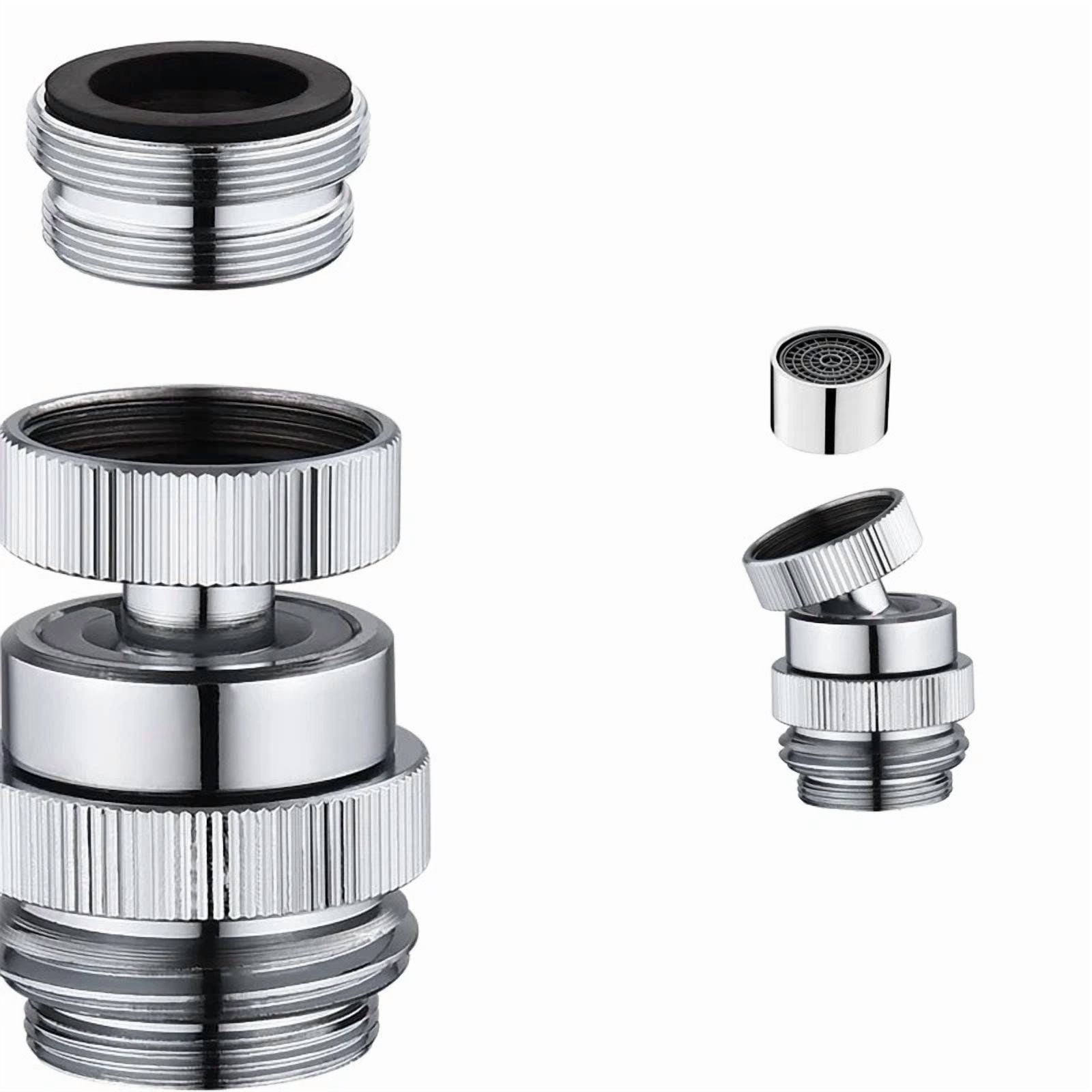 PURELY- Brass Sink Faucet 3/4" To Garden Hose Adapter Swivel Adapter + Aerator Kit
