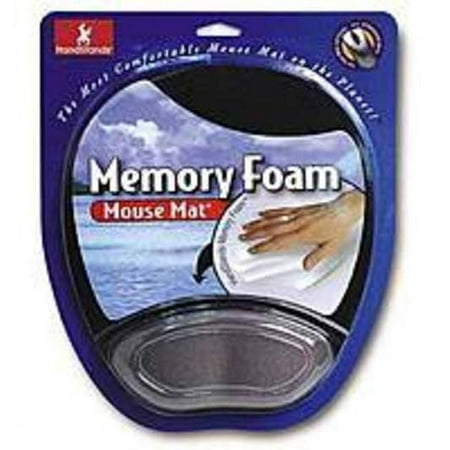 UPC: 0012844591071 | Handstands 012844591071 Memory Foam Mouse Mat with Wrist Pillow – Black/Gray
