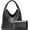 Black, variant on Woven Bag Purses and Handbags Woven Vegan Leather Bag For Women Woven Tote Bag Shoulder Bag Top-Handle Bag With Purses