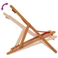 thumbnail image 5 of vidaXL Chaises de Plage Pliantes 2 Pcs Tissu Rouge, 5 of 5