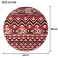 thumbnail image 6 of Round Waterproof Tablecloth 60×60 Inch, African Art Reusable Indoor/Outdoor Durable Table Cover for Party Kitchen Dinner Room Decor, 6 of 6
