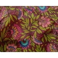 thumbnail image 4 of oneOone Silk Tabby Fabric Leaves & Floral Clip Art Print Fabric By Yard 42 Inches Wide, 4 of 4