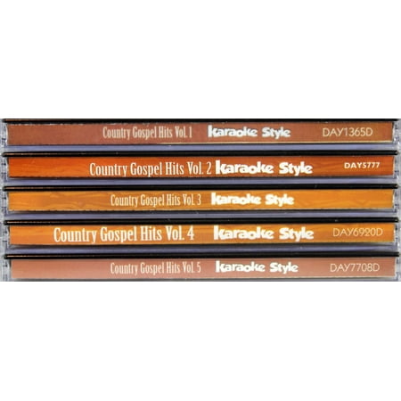 Country Gospel Hits Volumes 1-5 Karaoke Style CD+G Daywind 30 Songs