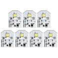 thumbnail image 1 of 7 piezas WR55X25754 Placa de luz LED para refrigerador WR55X30602 WR55X26486 Reemplazo Rep Blanco, Blanco, 1 of 5