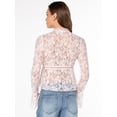 thumbnail image 5 of Celebrity Pink Women's Bell Sleeve Lace Top, Sizes XS-XXXL, 5 of 8