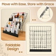 thumbnail image 2 of Book Display Rack, 6 Tier Wire Countertop Rack, Tabletop Magazine Display Racks, Wide Wire Magazine Rack, Comic Book, Book Signing Rack,for Library Classroom Picture Literature Brochure, 2 of 9