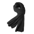thumbnail image 4 of IDALL Winter Scarf for Women, Winter Warm Women's Scarves, Soft Blanket Scarf Classic Tassel Plaid Black One Size, 4 of 4