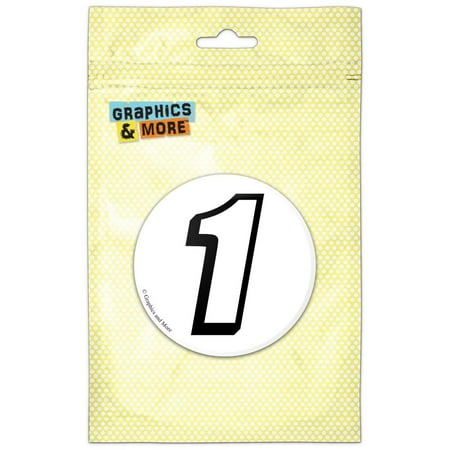 

1 Number One Refrigerator Button Magnet