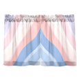 thumbnail image 7 of Yayeee Kitchen Curtains Tier Pair Light Filtering 27"x24" Rod Pocket Short Cafe Window Panel, Abstract Blue, 7 of 7