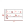 thumbnail image 3 of Xukmct Wood Storage Bench with 2 Drawers and 2 Open Shelves, Perfect for Living Room, 3 of 9