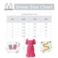 thumbnail image 3 of 2Bunnies Girls' 8Y-10Y Tween Teen Smocked Ruffle Party Dance Mini Dress On and Off Shoulder Puff Sleeve, 3 of 3