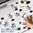 thumbnail image 2 of Long Mouse Pads for Desk,White Cow Cloud Pattern Desk Mats on Top Of Desks, Desk Mouse Pad Extra Large with 3mm Non-Slip Base and Stitched Edge for Gaming,Office,Work,Home 47.3"x23.6", 2 of 6