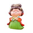 thumbnail image 5 of Fancyes Chinese Tang Girl Figurine Doll Handicraft 3x2.8x4.4inch Collectible Resin Sculpture for Livingroom, Bedroom Multifunctional With, 5 of 8