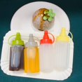 thumbnail image 3 of 8pcs Mini Condiment Squeeze Bottle Syrup/Ketchup/Sauce/Honey/Salad Dressing Container School Lunchbox Dispensers Dipping Containers for Work/School, 3 of 5