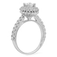 thumbnail image 2 of Dazzlingrock Collection 1.50 Carat (ctw) 18K Round White Diamond Halo Bridal Engagement Ring 1 1/2 CT, White Gold, Size 4.5, 2 of 4