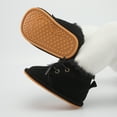 thumbnail image 3 of HsdsBebe Baby Girls Boys Cozy Fleece Boots Infant Winter Warm Shoes Unisex High-Top Ankle Booties for Newborn 3-18 Months, 3 of 9