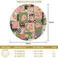 thumbnail image 3 of Pioneer Flower Floral Print Pattern Round Tablecloth 60 X 60 Inch, Wrinkle Resistant Wipeable Table Cloth for Kitchen Dining Picnic Patio Party, 3 of 6