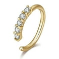 thumbnail image 1 of CUITING 20G Nose Rings Women Nose Rings Hoops Cubic Zirconia Nose Piercing Jewelry Gold, 1 of 8