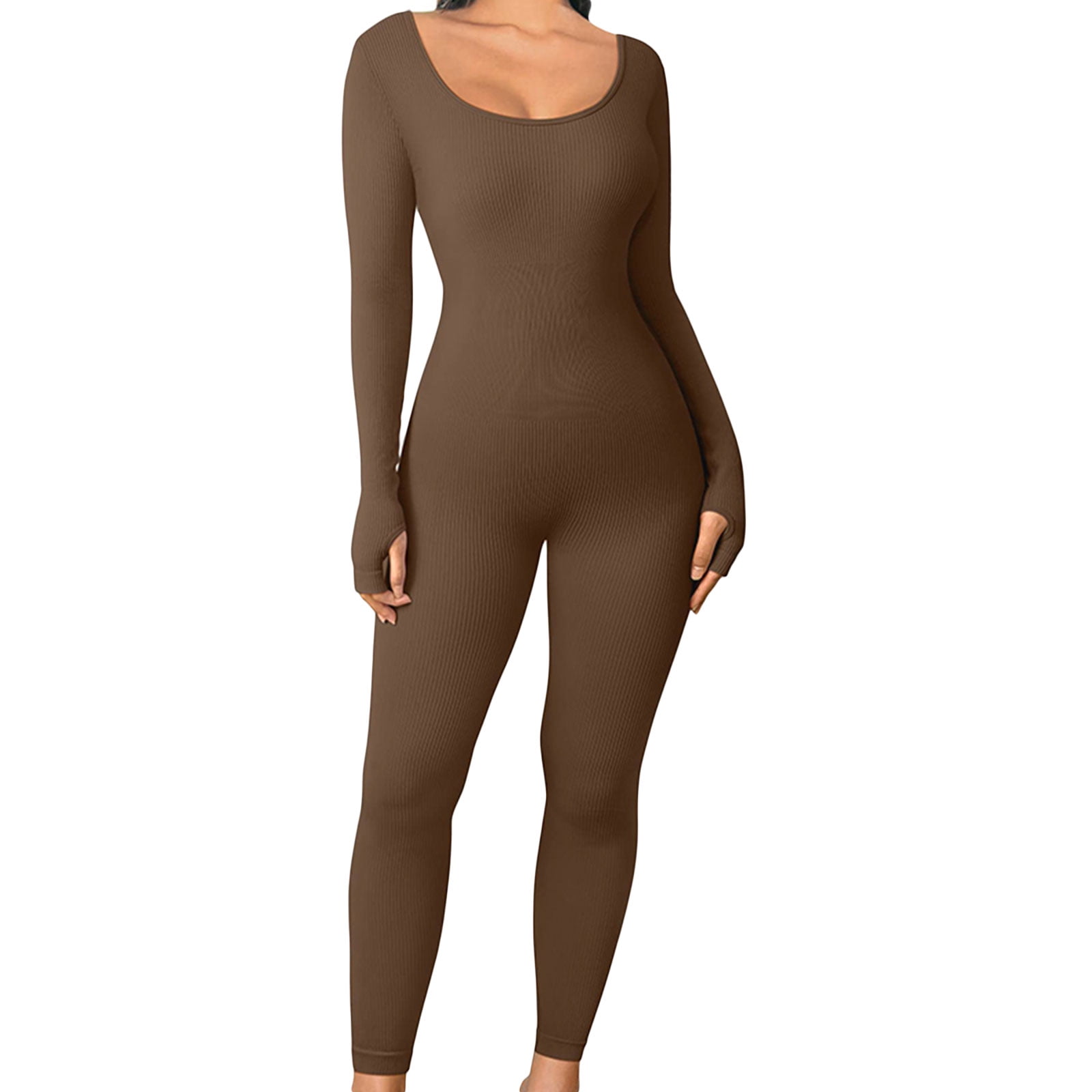 Women Fashion Long Sleeve Bodysuit Romper One-Piece Body Bodysuits - Walmart .ca