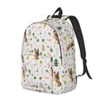 thumbnail image 1 of Wukai German Shepherd Dog Print Durable Canvas Laptop Backpack - Adjustable Shoulder Straps, Water-Resistant, Large Capacity, Unisex for School, Office-Small, 1 of 5