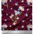 thumbnail image 3 of Soimoi Blue polyester Crepe Fabric Diamond Geometric Print Sewing Fabric Yard 42 Inch Wide, 3 of 3