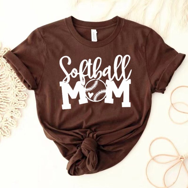 Softball Mom Shirt Mother Day Shirt MaMa T-Shirt Gift woman tshirts kawaii clothes y2k aesthetic graphic t shirtsXXL Gao Jinjia LED