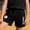 Black, variant on Casual Shorts for Boy Size 11-12 Years Dark Blue Elastic Waist Relaxed Fit Classic Shorts Toddler Summer Clothing