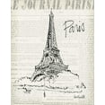 thumbnail image 2 of Tavoletti, Anne 15x18 White Modern Wood Framed Museum Art Print Titled - City Sketches III, 2 of 4