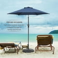 thumbnail image 5 of Ainfox 7.5ft Navy Blue Outdoor Market Patio Umbrella with Push Button Tilt and Crank, Waterproof UV Protection, 5 of 9
